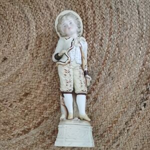 Antique German bisque piano baby. pristine condition.